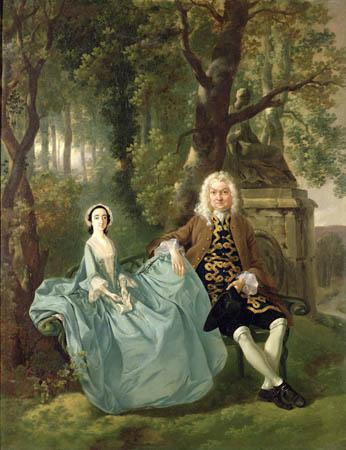 Thomas Gainsborough Portrait of Mr and Mrs Carter of Bullingdon House, Bulmer, Essex oil painting image